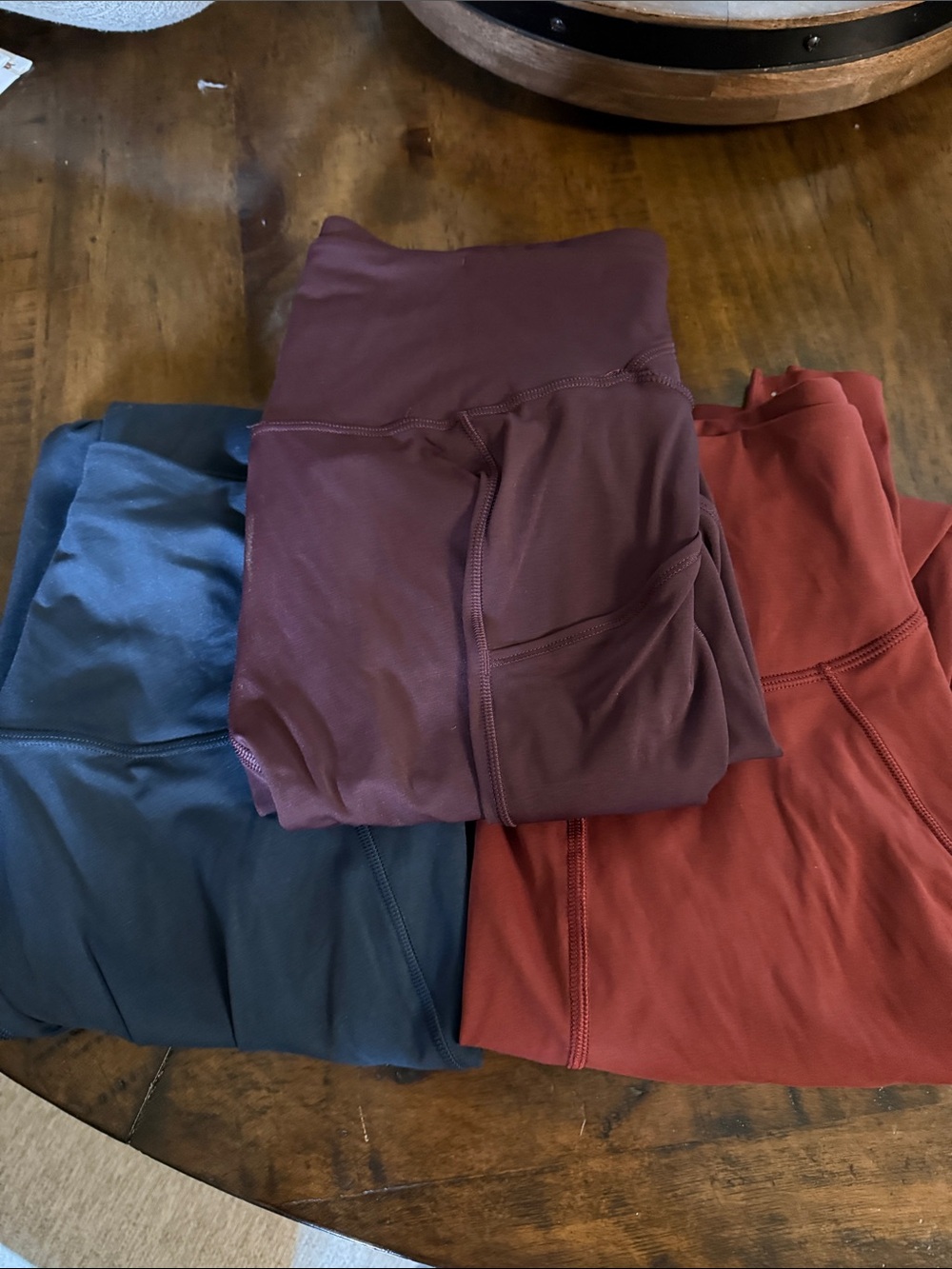 lululemon athletica Triple-Pack Leggings in Burgundy, Rust & Teal